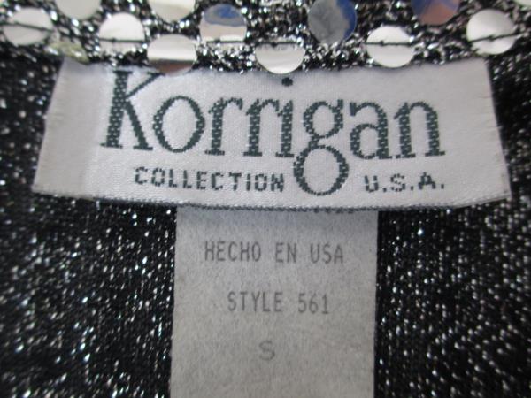 Korrigan Women's Silver Beaded Jacket Size Small #561 ~Made w/ Polyester Knit