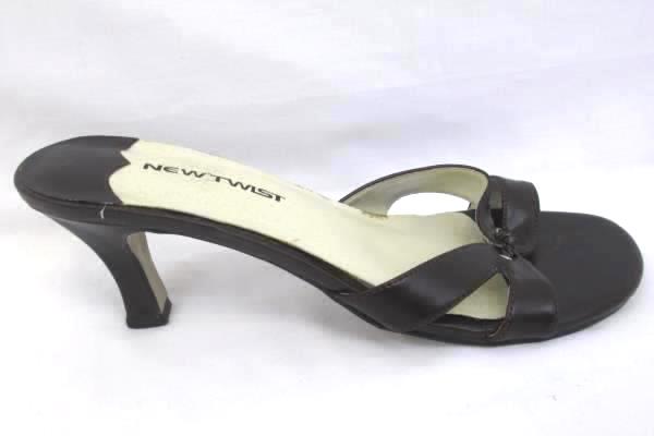 Newtwist Women's Casual Heels 2.5" Heel Brown White Size 8