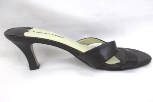 Newtwist Women's Casual Heels 2.5" Heel Brown White Size 8