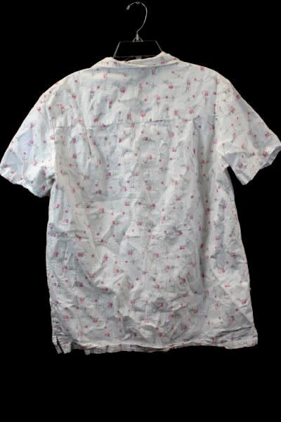 Women's Button Up Blouse By Bobbie Brooks White Floral Size Medium