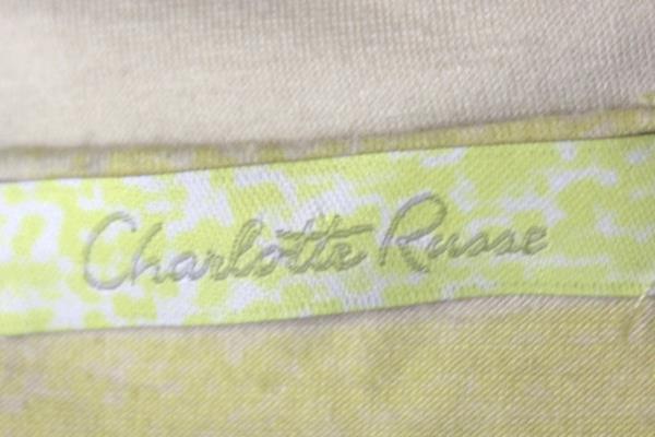 Womens Top By Charlotte Russe Yellow Floral Tied Sleeve Size S