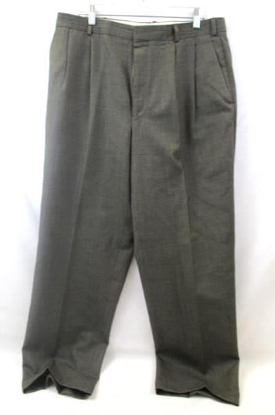 Lot Of 2 Men's Suit Jacket Pants Combo By Chaps Tan w/ Black Spots Size 44R