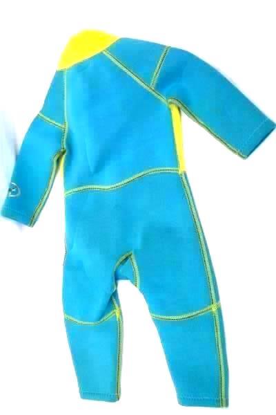 Kids Diving Suite By Dive & Sail Light Blue Yellow Zip Up Size XS