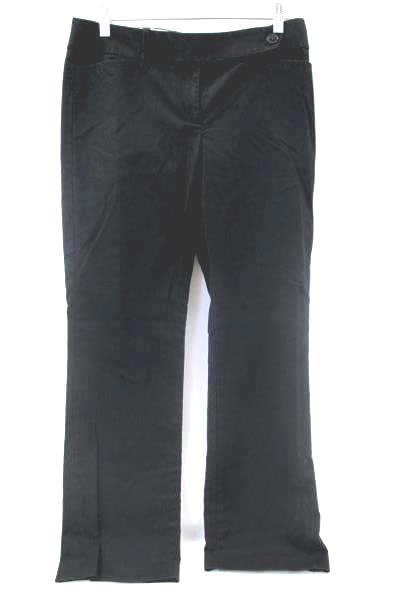 Women's Dress Pants By Ann Taylor Loft Black Flat Front Size 6
