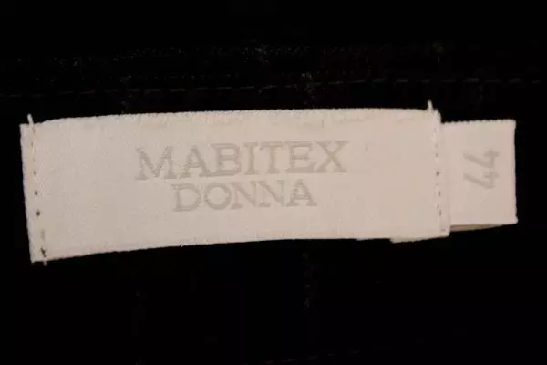 Mabitex Donna Dress Pants Black Gray Stripes 100% Virgin Wool Women's Sz 10 NWT
