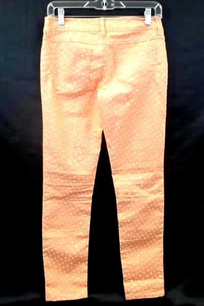 Women's Pants By So Lucky Salmon Pink w/ White Dots Size 5
