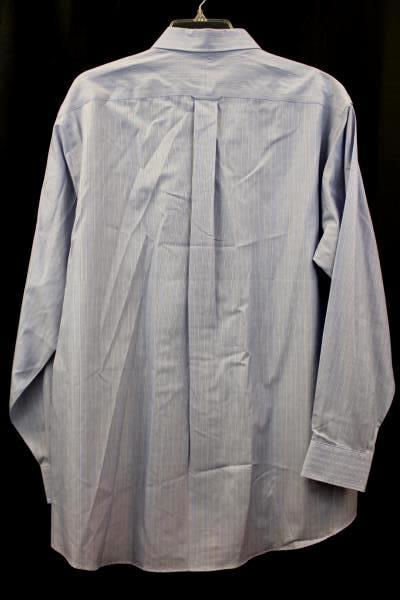 Blue Dress Shirt Men's Button Up By Kirkland Signature Size 17-34