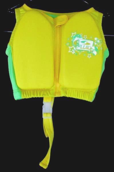 Fluid Medium/Small Swimming Training Vest Yellow Lime Green Unisex 20-33LBS