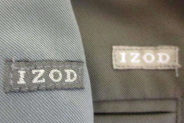 Lot of Two Men's Izod Dress Pants Size 34/40 Light and Dark Olive Green