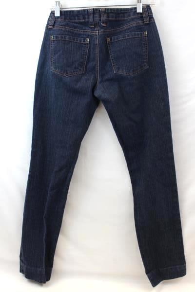 21 Women's Skinny Jeans Pants Size 27 Dark Blue Wash Full Zipper