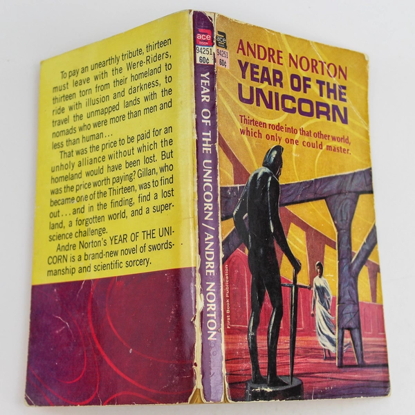 Year Of The Unicorn By Andre Norton 1965 Ace Books Paperback Novel