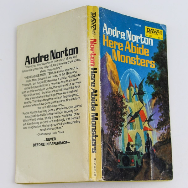 Here Abide Monsters by Andre Norton 1973 DAW Paperback Novel Pre-Owned