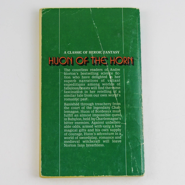 Huon Of The Horn By Andre Norton Copyright 1951 Ace Books Paperback Novel