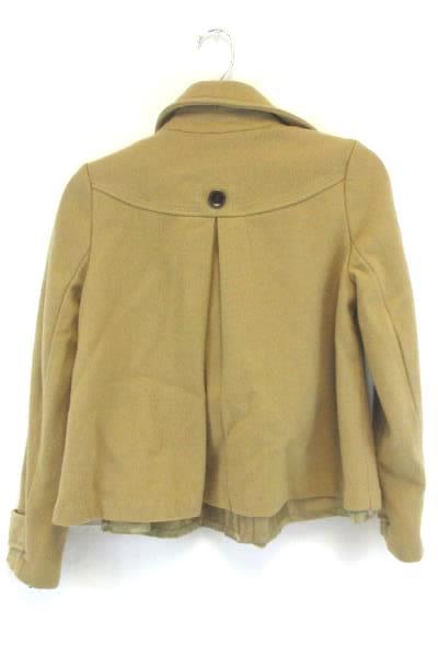 Old Navy Women's Cute Cropped Beige Wool Blend Peacoat Button Jacket Size XS