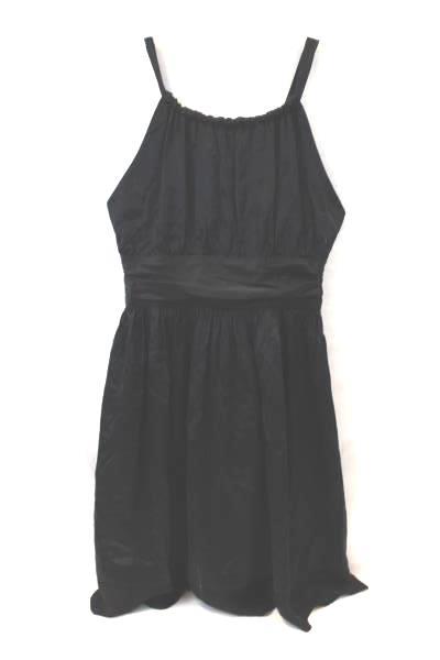 Graham & Spencer Women's Dress Black Spaghetti Straps Ruffled Design Size L