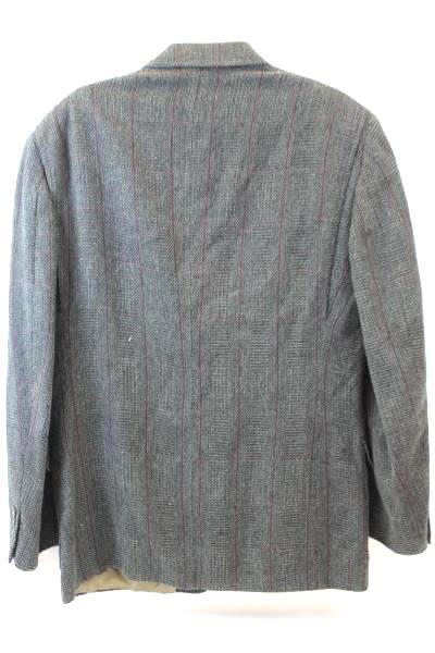 Men's Suit Jacket Blazer Coat by John Weitz Size XL (44-46) ~Gray Grey