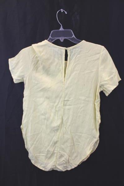 Forever 21 Women's Blouse Yellow Pocket Size Medium