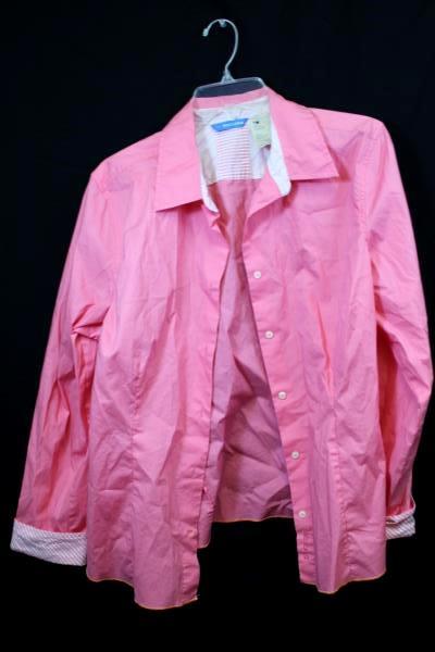 Lot of 2 Dockers Women's Button Up Pink Long Sleeve Size XL