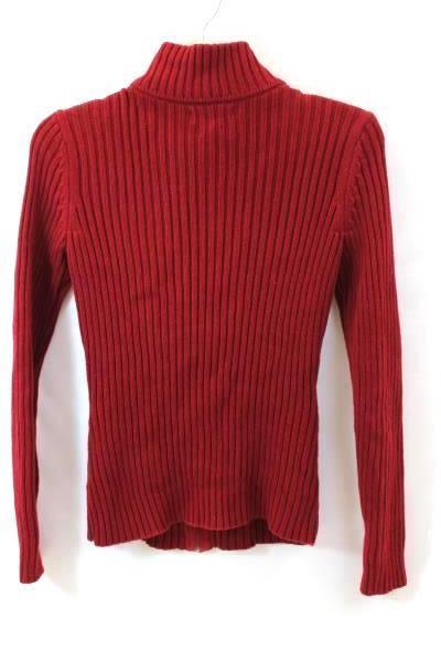Van Heusen Jacket Red Cable Net Pattern Women's Size XS