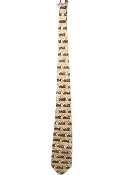 Men's Casual Tie By Coca Cola Gold w/ Polar Bears