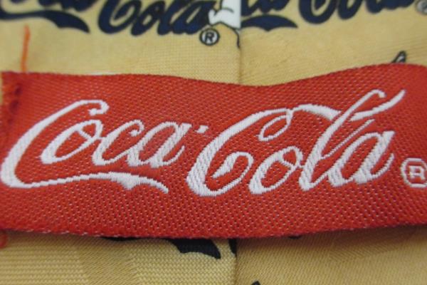 Men's Casual Tie By Coca Cola Gold w/ Polar Bears