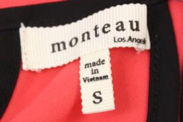 Tank Top Blouse By Monteau Neon Pink & Black Women's Size Small