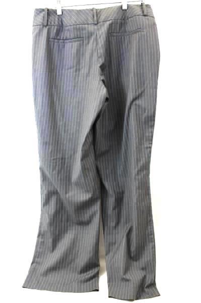 Women's Grey and Blue Stripped Career Dress Pants By Worthington Stretch Size 12