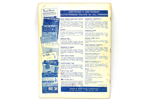 Vintage Piano Song Book Wedding Time by Ben Kendall