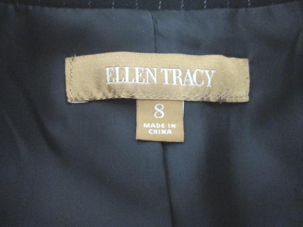 Ellen Tracy Women's Black Pinstripe Blazer Size 8 Jacket