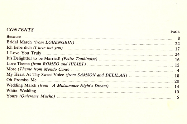 Vintage Piano Song Book Wedding Time by Ben Kendall
