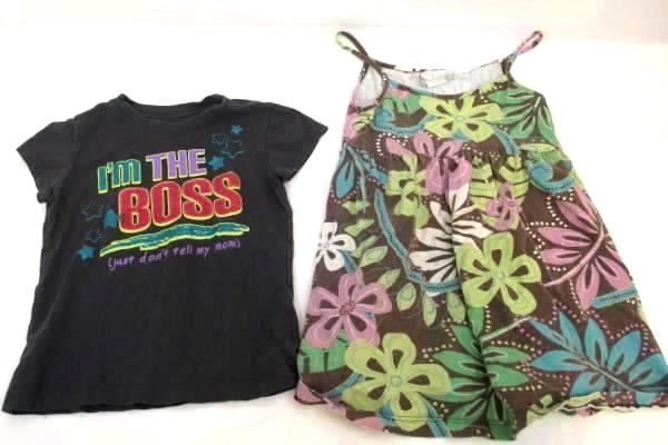 Lot Of 2 Toddler Girls Dress Shirt Children's Place Flap Happy Size 4