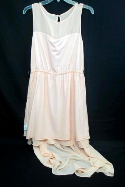 Forever 21 Pink Overlapping Women's Dress 100% Polyester Size Large