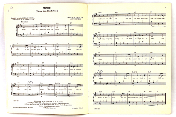 Vintage Piano Song Book Wedding Time by Ben Kendall