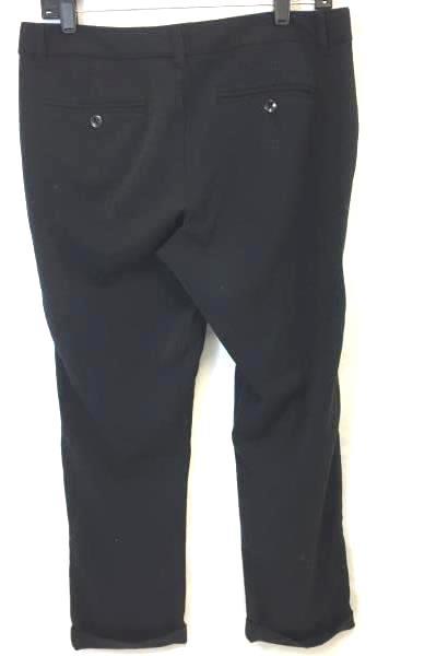 Old Navy Women' Dress Pants Solid Black Pleated Flat Front Cuffs Size 6
