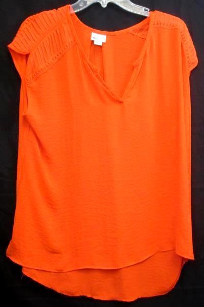 Lot of 2 Women's Blouses By Max Studio & Stylist Orange Grey Gray Size Large