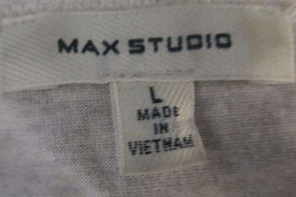 Lot of 2 Women's Blouses By Max Studio & Stylist Orange Grey Gray Size Large