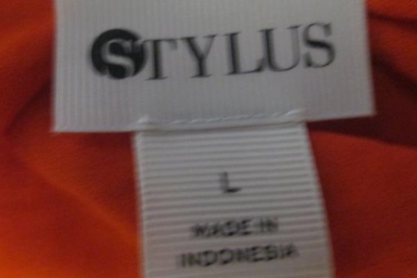 Lot of 2 Women's Blouses By Max Studio & Stylist Orange Grey Gray Size Large