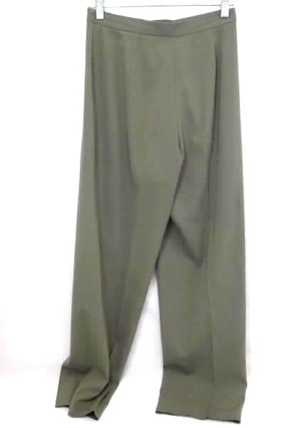 Valerie Stevens Dress Pants Green Pleaded Women's Size 2P