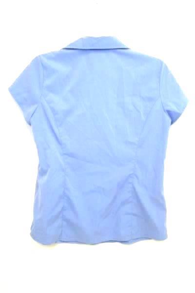 Style & Co. Solid Blue w/ Buckle on Chest Women's Size 8 Shirt Top