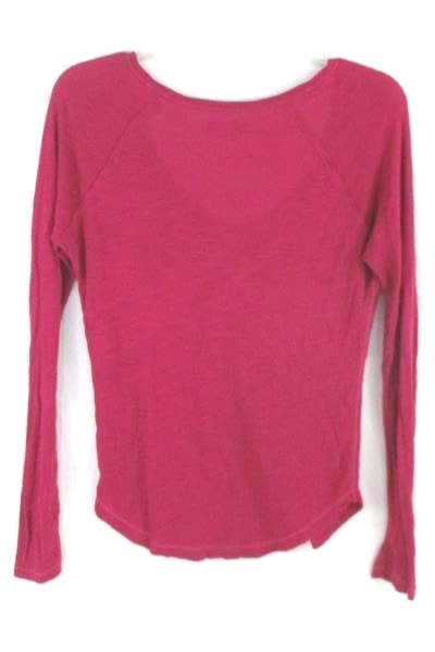 Aerie Pink Long Sleeve Blouse Top Women's Size Small