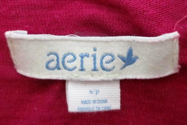 Aerie Pink Long Sleeve Blouse Top Women's Size Small