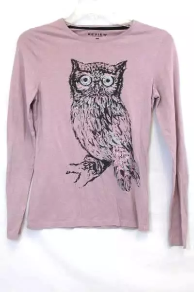 Review For Teens Junior Girl Long Sleeved Top Pink Size 164-170 Age 14-15