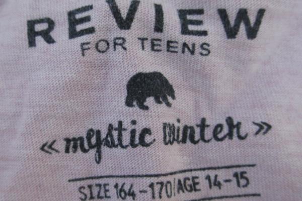 Review For Teens Junior Girl Long Sleeved Top Pink Size 164-170 Age 14-15