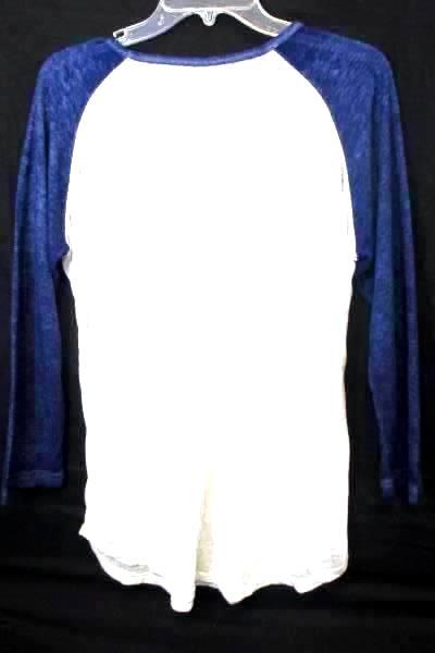 STAR WARS Blue White Long Sleeve T-Shirt Force Awakens Men's Size XL