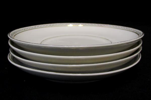 Vintage 4 Piece Set Heinrich & Co Selb Dallas China 4 Saucers Bavaria