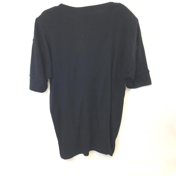 Button Up Shirt By Michael Carrie Black Size Women's L