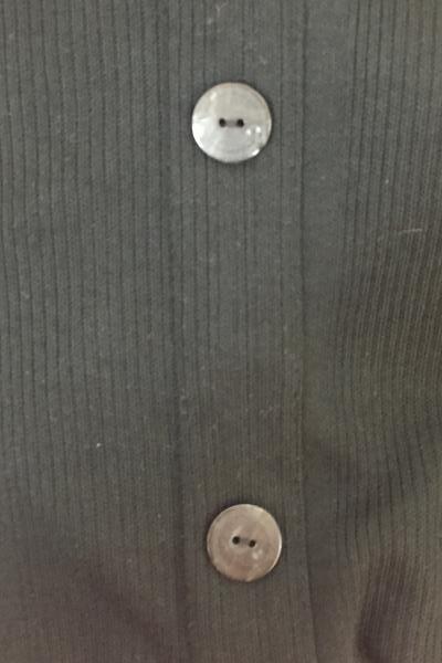Button Up Shirt By Michael Carrie Black Size Women's L