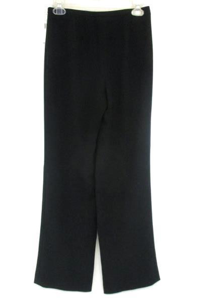 Calvin Klein Women's Dress Pants Black Wide Leg Size 2 With Tags Zipper Fly