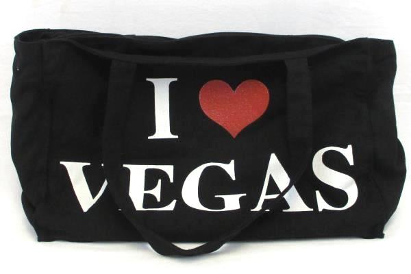 Women's Shoulder Tote Shoppers Bag By 777 Lucky Black I Love Vegas