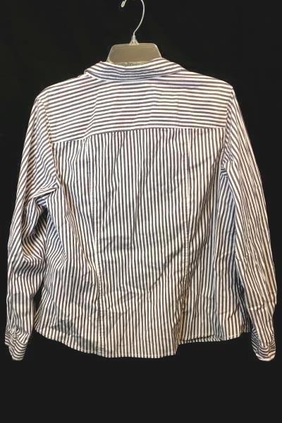 Christopher Banks Men's Button Up Shirt White Brown Long Sleeve Size XL